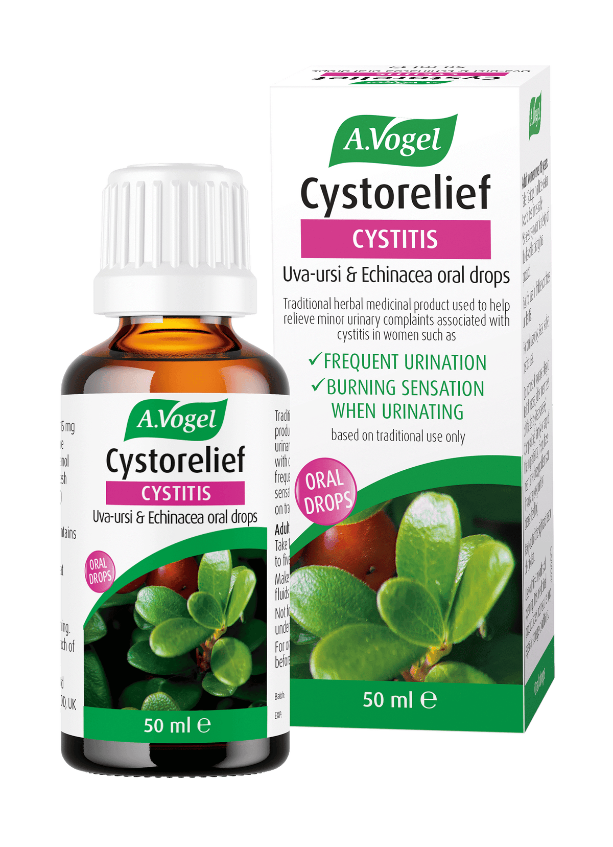 A.Vogel Cystorelief Cystitis Uva-ursi & Echinacea oral drops 50ml