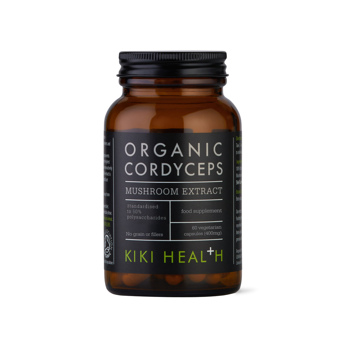 Organic Cordyceps Mushroom Extract Vegicaps - 60 Vegicaps