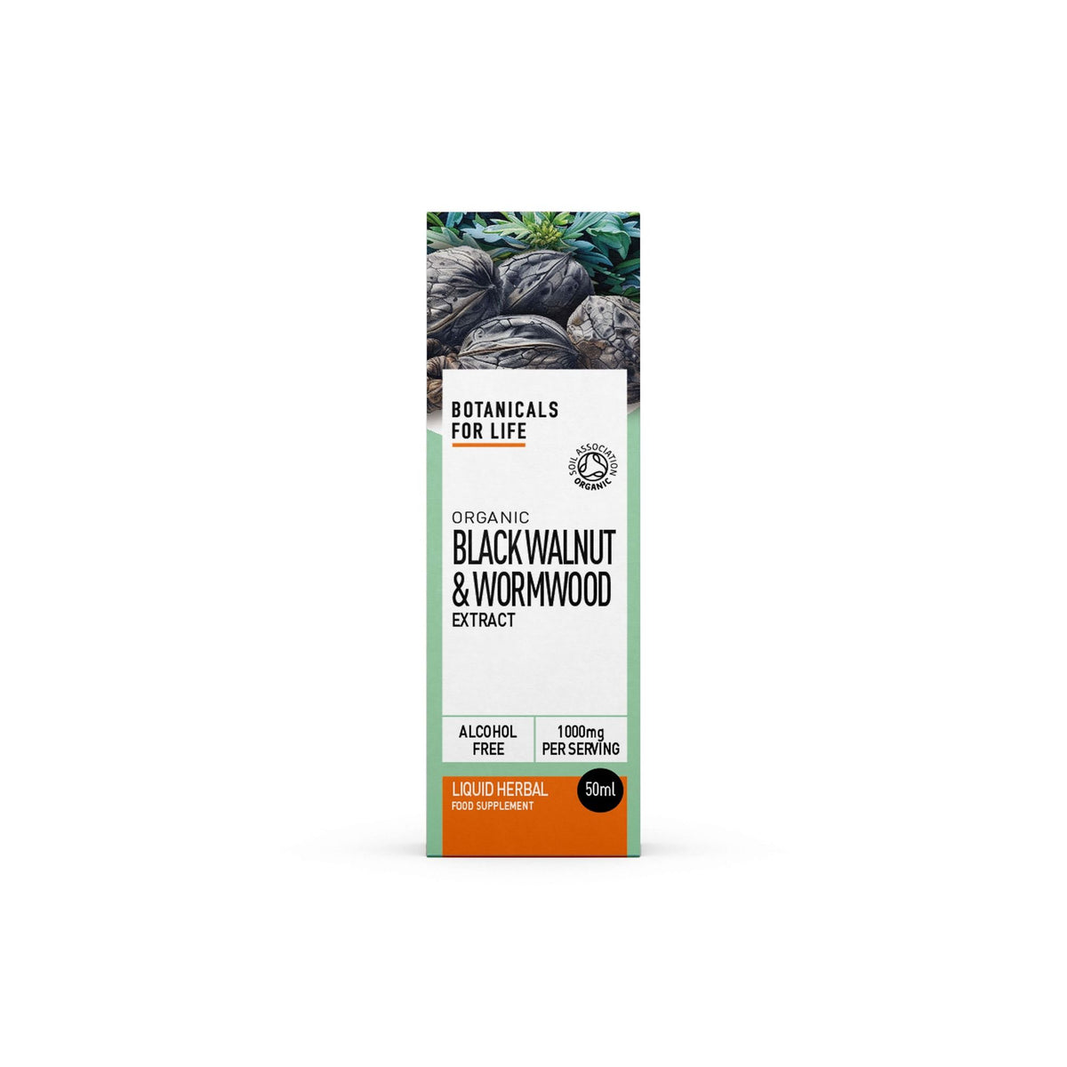 Botanicals For Life Organic Black Walnut & Wormwood Extract - 50ml
