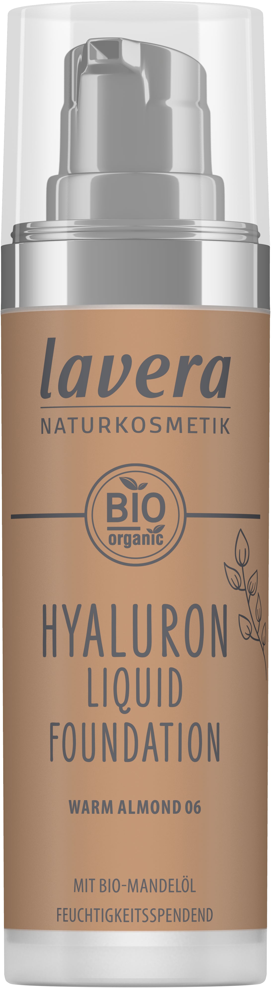 Lavera HYALURON LIQUID FOUNDATION - Warm Almond 06 - 30ml