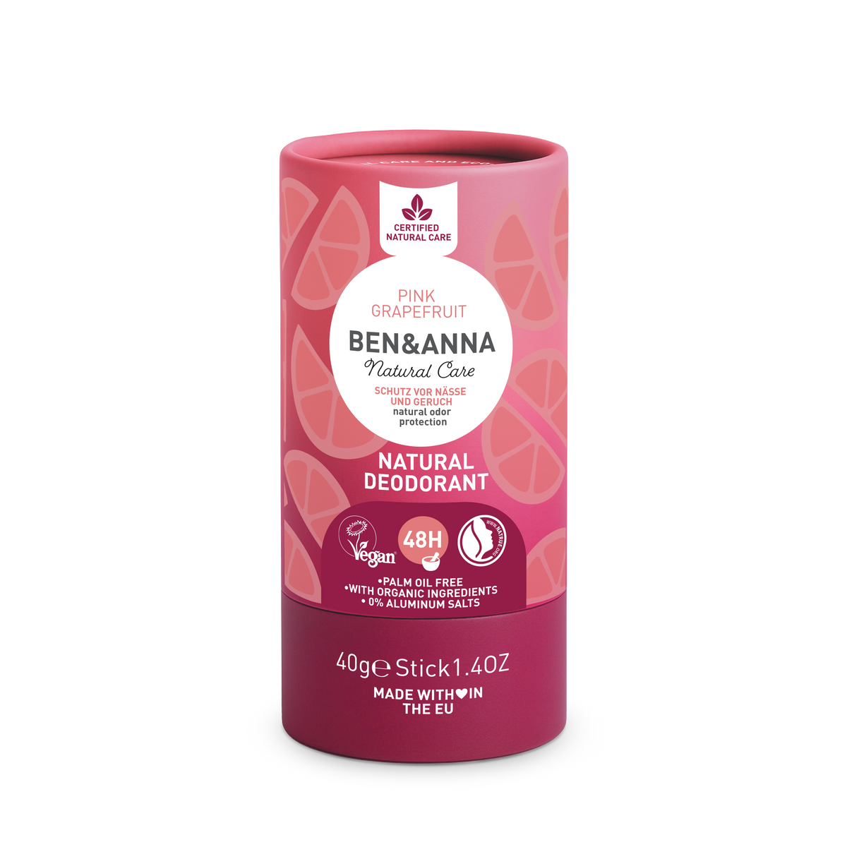 Ben & Anna Pink Grapefruit (Paper Tube) Deodorant - 40g