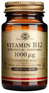 Solgar Vitamin B12 1000mcg Nuggets - 100 Nuggets
