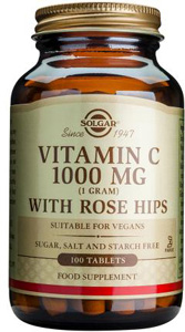 Solgar Vitamin C 1000mg with Rose Hips - 100 Tabs
