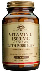 Solgar Vitamin C 1500mg with Rose Hips - 180 Tabs