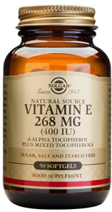 Solgar Vitamin E 268mg 400iu - 50 Softgels