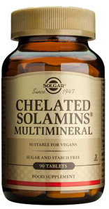 Solgar Chelated Solamins&174; Multimineral - 180 Tabs