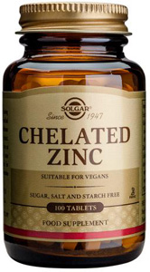 Solgar Chelated Zinc - 100 Tabs