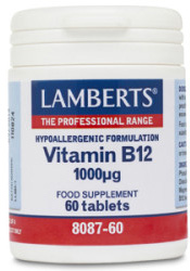 Lamberts Vitamin B12 1000&181;g - 60 Tabs