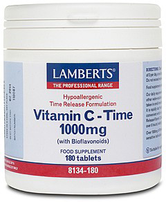 Lamberts Vitamin C Time Release 1000mg - 180 Tabs