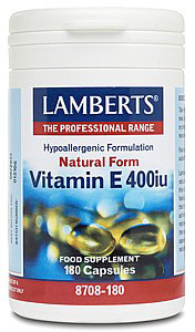Lamberts Natural Vitamin E 400 iu - 180 Caps