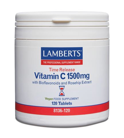 Lamberts Vitamin C Time Release 1500mg - 120 Tabs