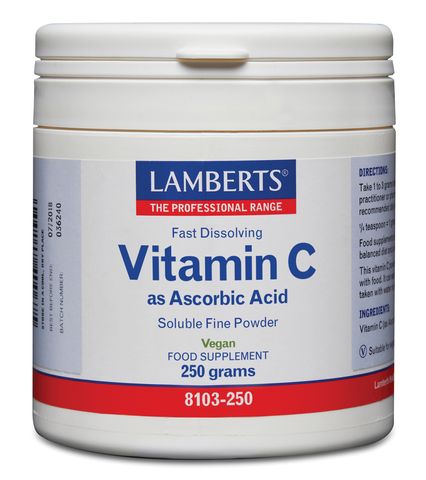 Lamberts Ascorbic Acid - 250g Powder
