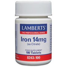 Lamberts Iron 14mg as Citrate - 100 Tabs