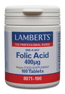 Lamberts Folic Acid 400ug
