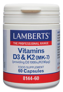 Lamberts Vitamin D3 1000iu and K2
