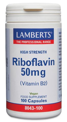 Lamberts Riboflavin 50mg Vitamin B2 - 100 Caps