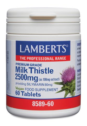 Lamberts Milk Thistle 2500mg (as 100mg extract)