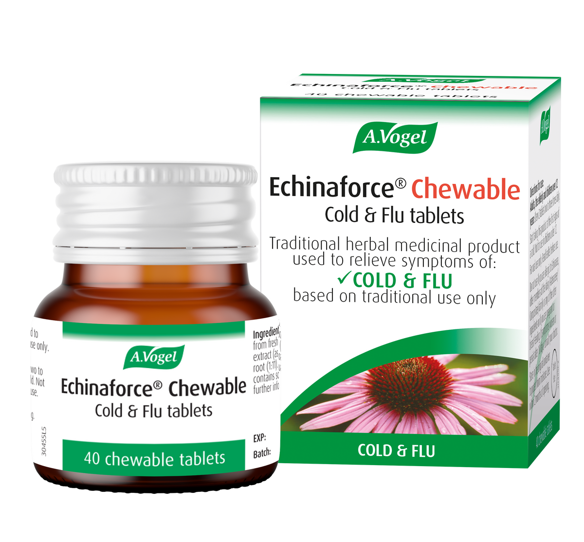A.Vogel Echinaforce Chewable Cold & Flu Tablets 40tabs