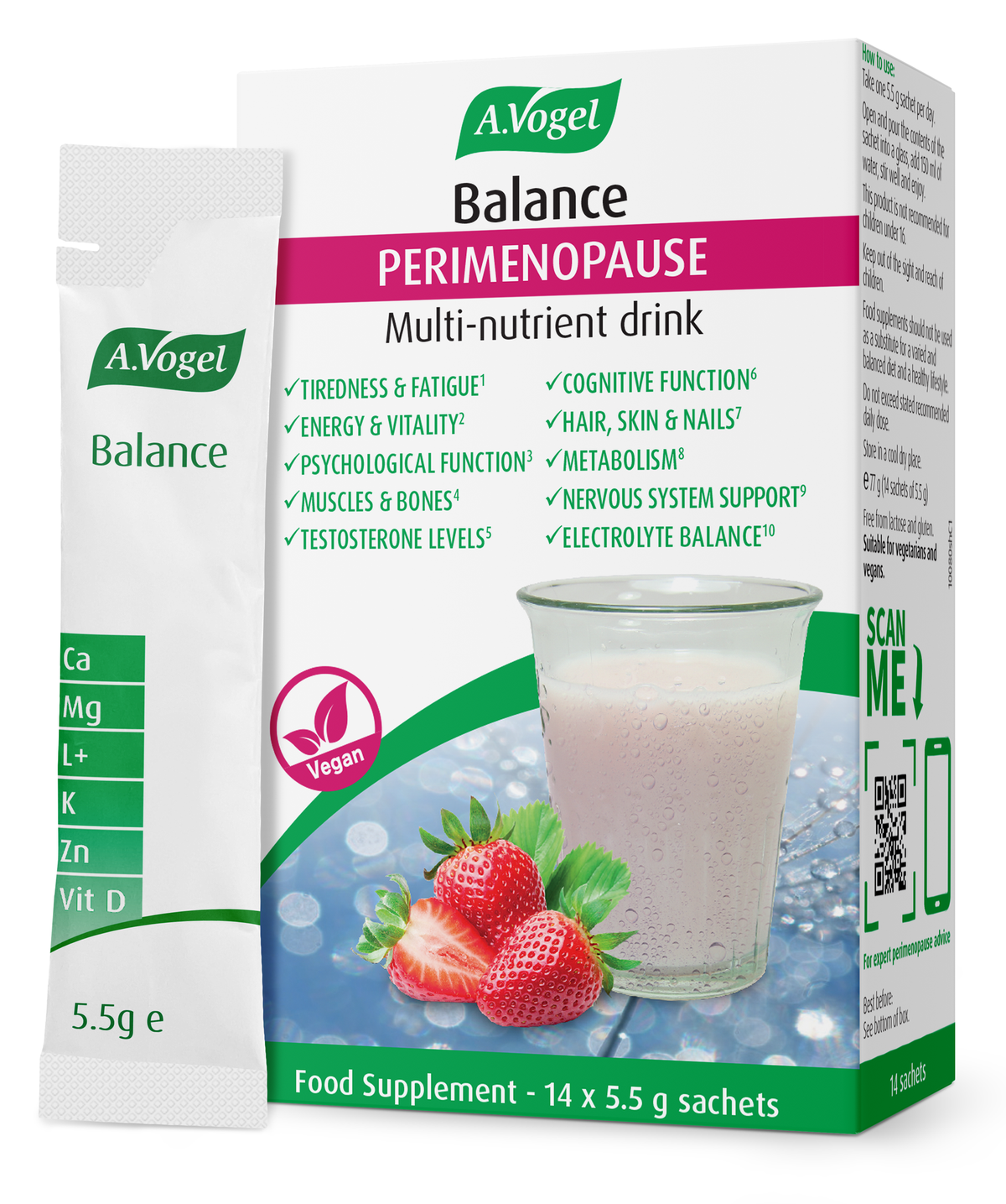 A.Vogel Baalance Perimenopause Multi-nutrient Drink 14x5.5g