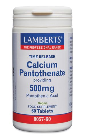 Lamberts Calcium Pantothenate 500 (Vit B5) 500mg