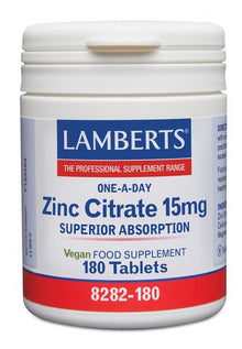 Lamberts Zinc 15mg as Citrate - 180 tabs