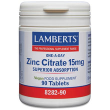 Lamberts Zinc 15mg as Citrate - 90 Tabs