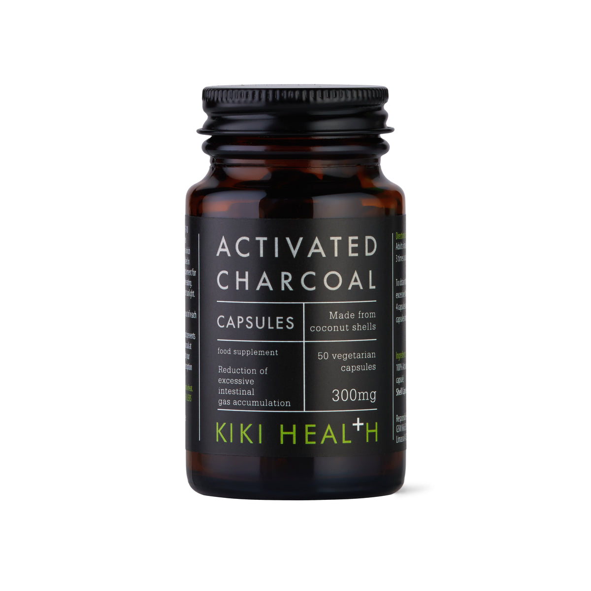 Activated Charcoal Vegicaps - 50 Vegicaps