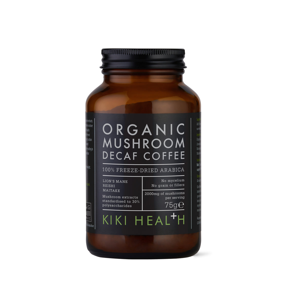 Organic Decaffeinated Mushroom Extract Coffee Powder - 75g