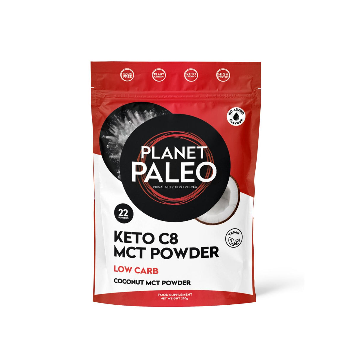 Planet Paleo Keto C8 MCT Powder - 220g