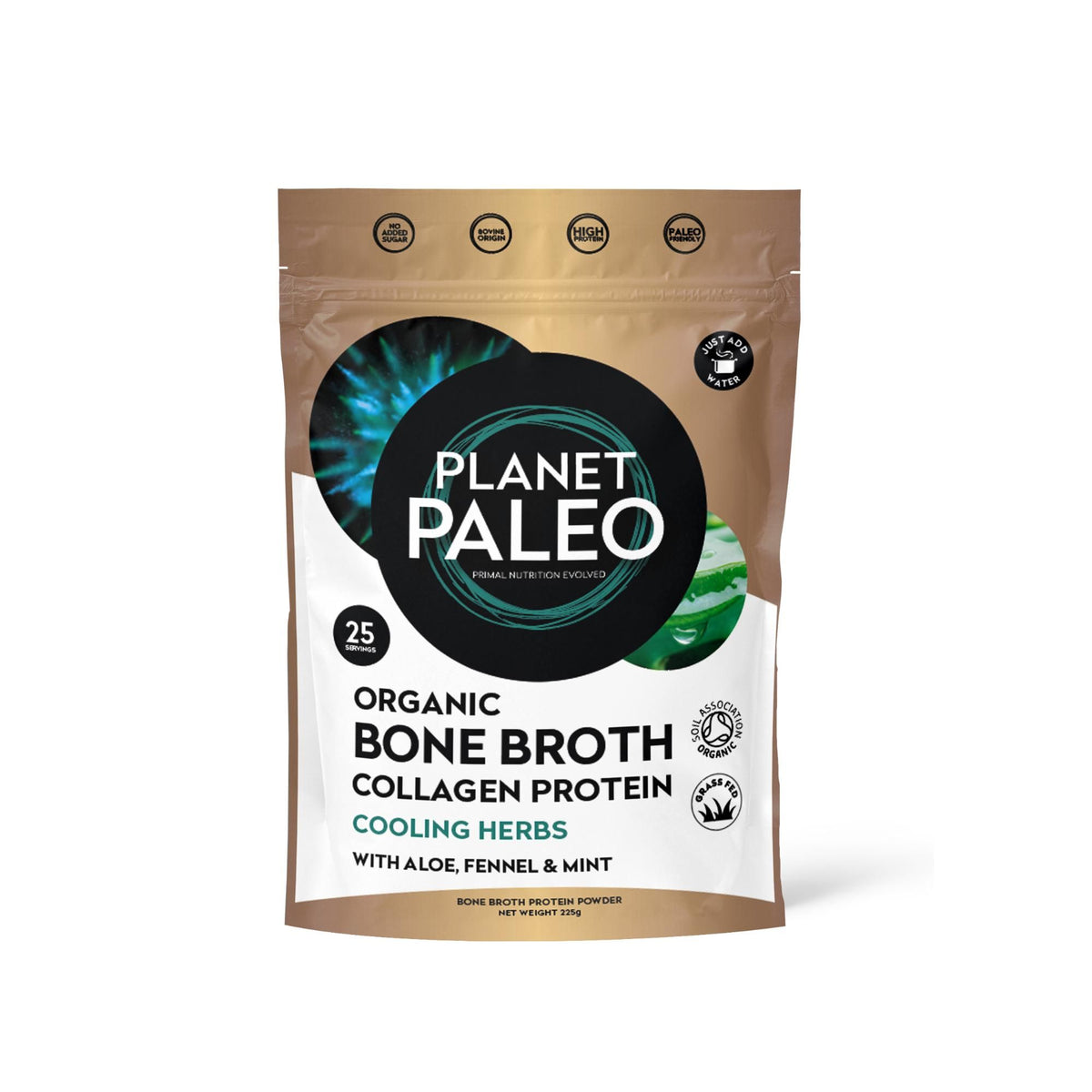 Planet Paleo Organic Bone Broth - Cooling Herbs - 225g