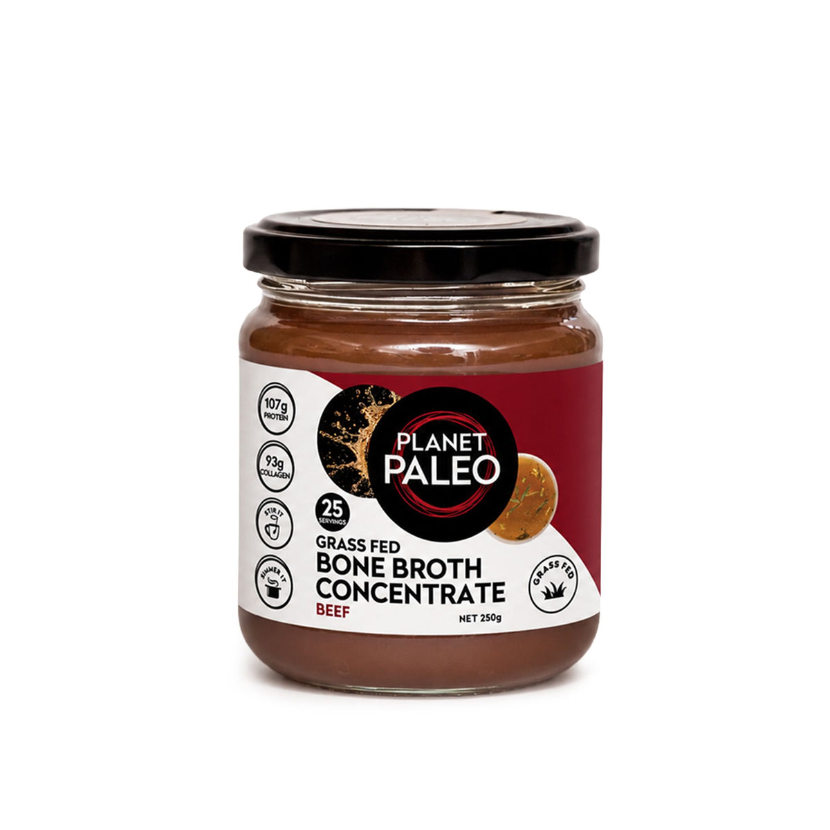 Planet Paleo Grass Fed Beef Bone Broth Concentrate - 250g