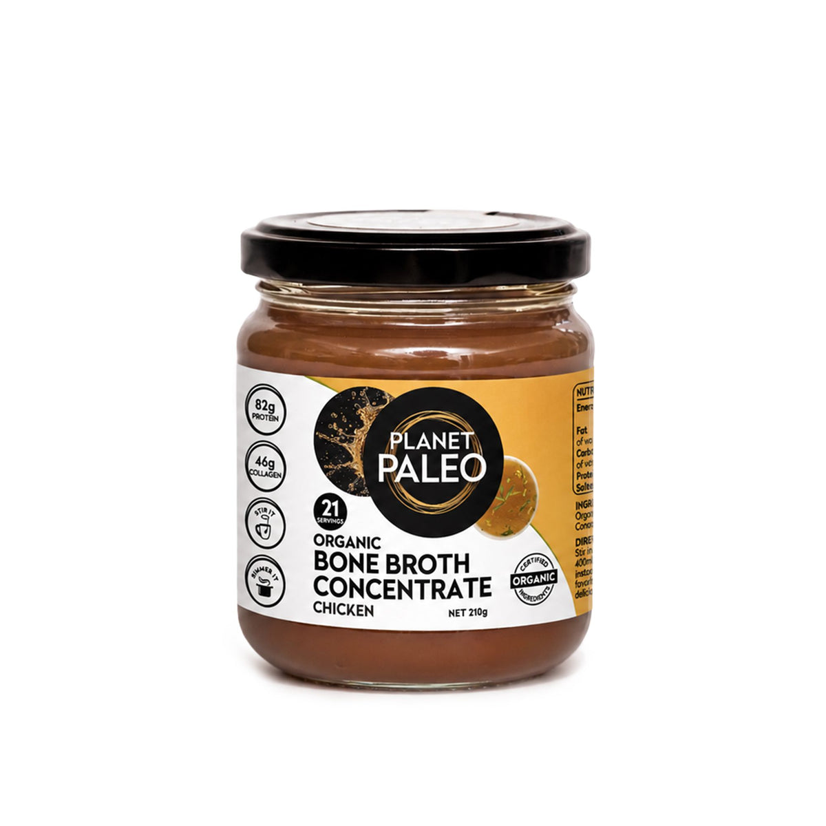 Planet Paleo Organic Chicken Bone Broth Concentrate - 210g