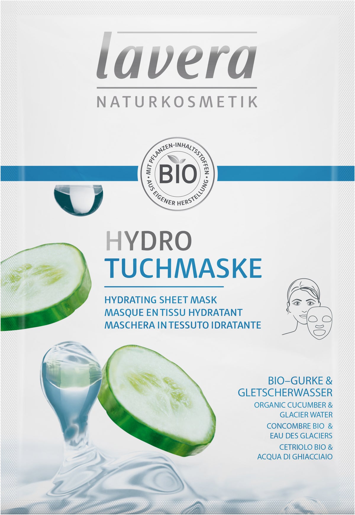Lavera HYDRATING SHEET MASK - 21ml
