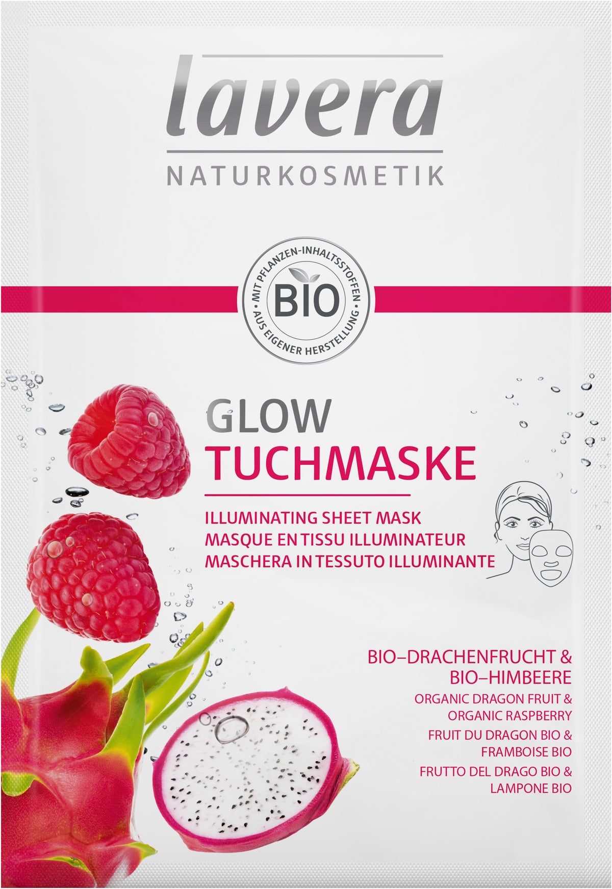 Lavera ILLUMINATING SHEET MASK - 21ml