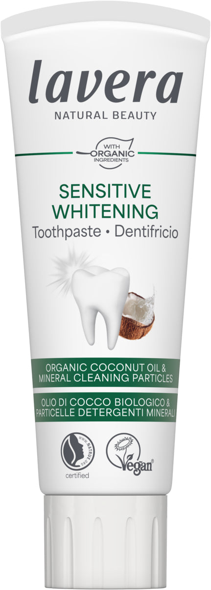 Lavera BASIS - Sensitive Whitening Toothpaste (with fluoride) - 75ml