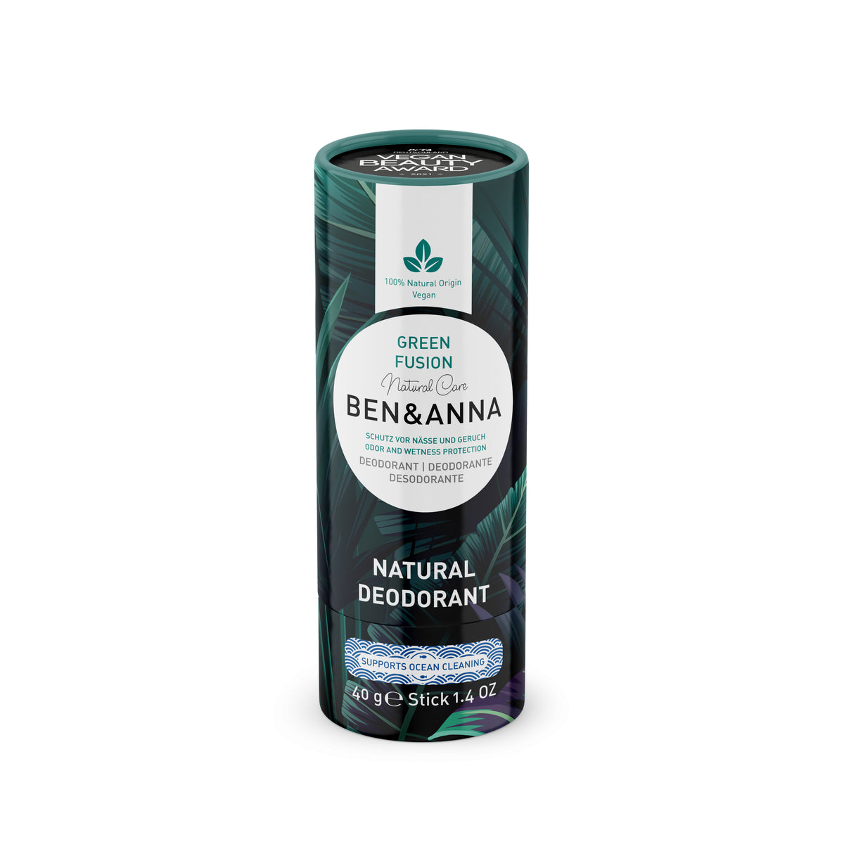 Ben & Anna Green Fusion (Paper Tube) Deodorant - 40g