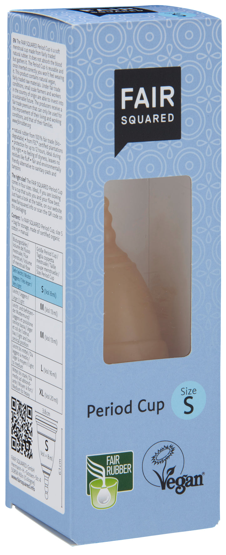 Fair Squared Period Cup (Size S) - 1