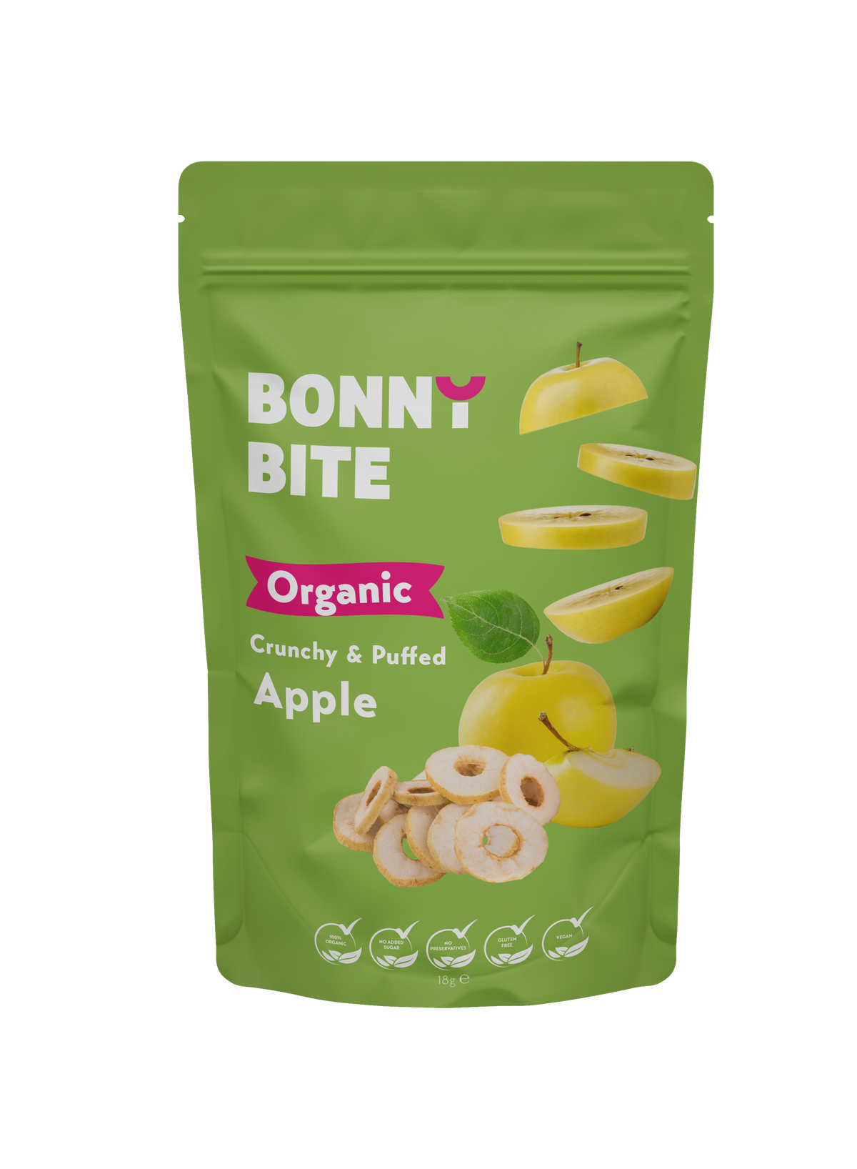Bonny Bite Crunchy & Puffed Apple - 18g