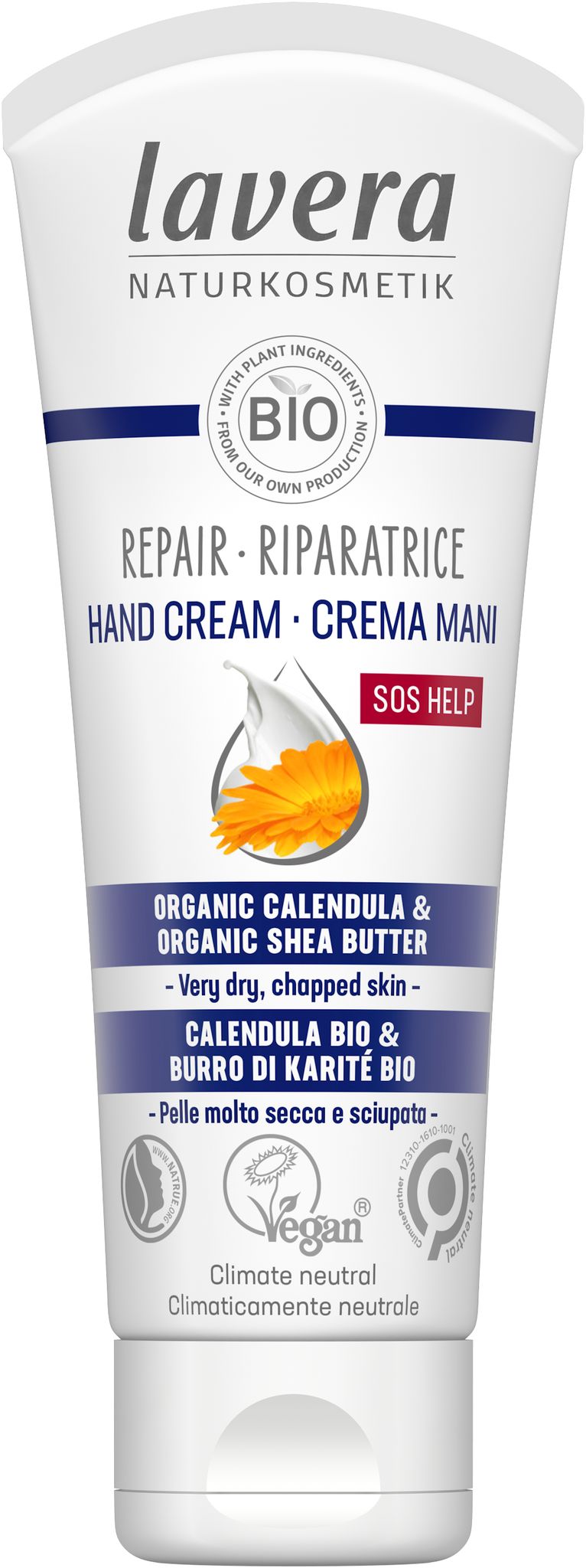 Lavera Repair Hand Cream 'SOS' Help - 75ml