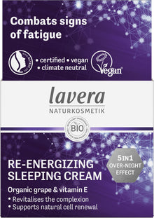 Lavera RE-ENERGISING - Sleepin Cream - 50ml