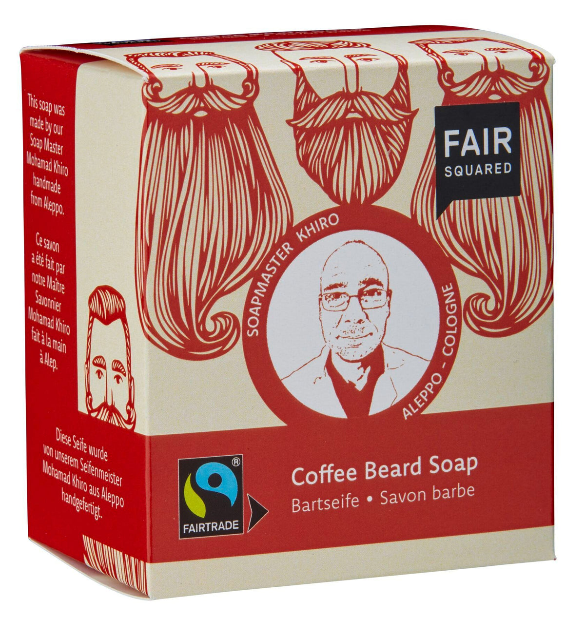 Fair Squared Beard Soap (includes cotton soap bag) - 2 x 80g