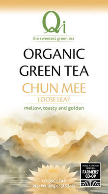 Qi Teas Organic Chun Mee Loose Leaf Tea - 100g