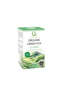 Qi Teas Organic Fairtrade Green Tea - 25 bags / 50g