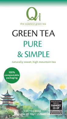 Qi Teas Green Tea Pure & Simple - 25 bags / 50g