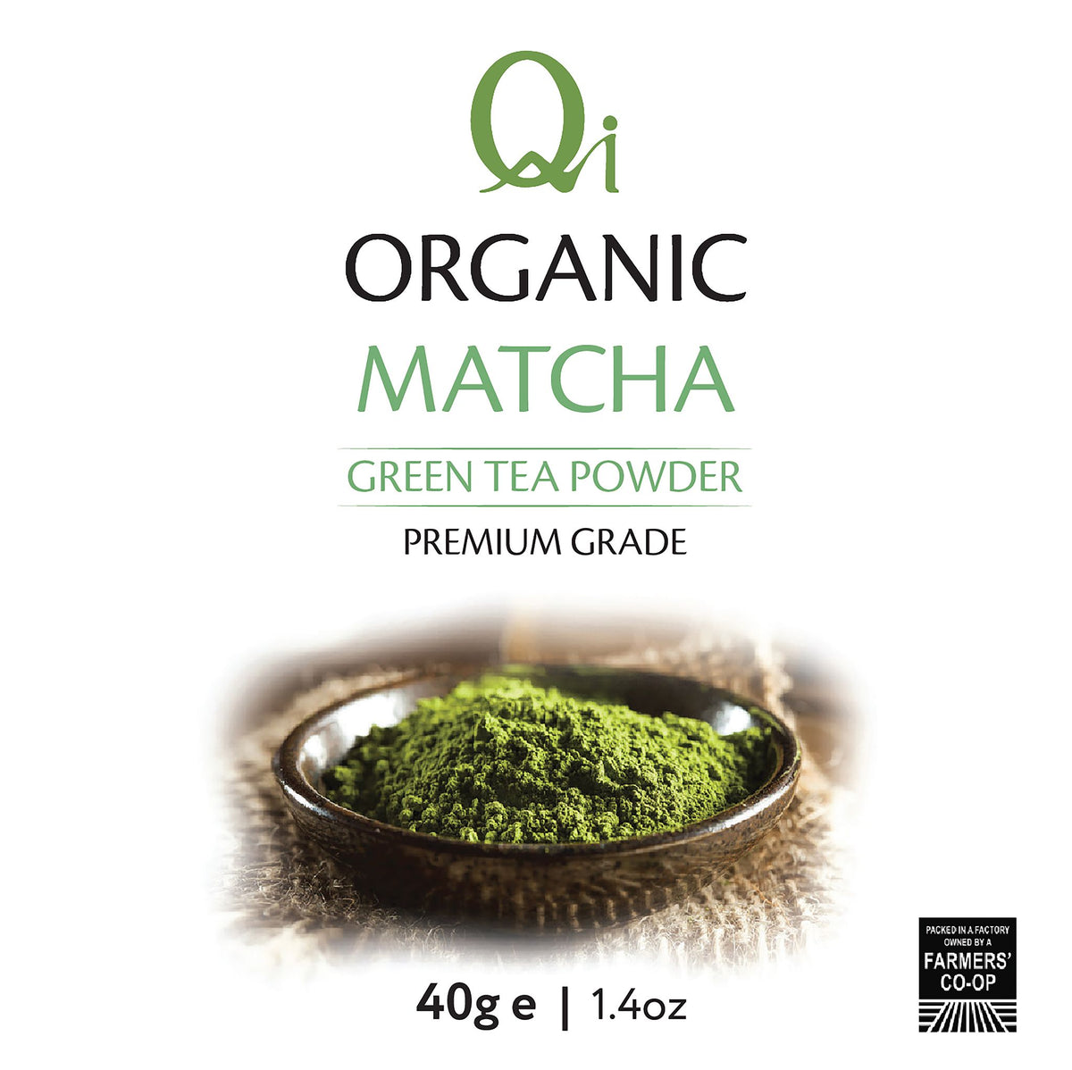 Qi Teas Organic Matcha Powder - 40g