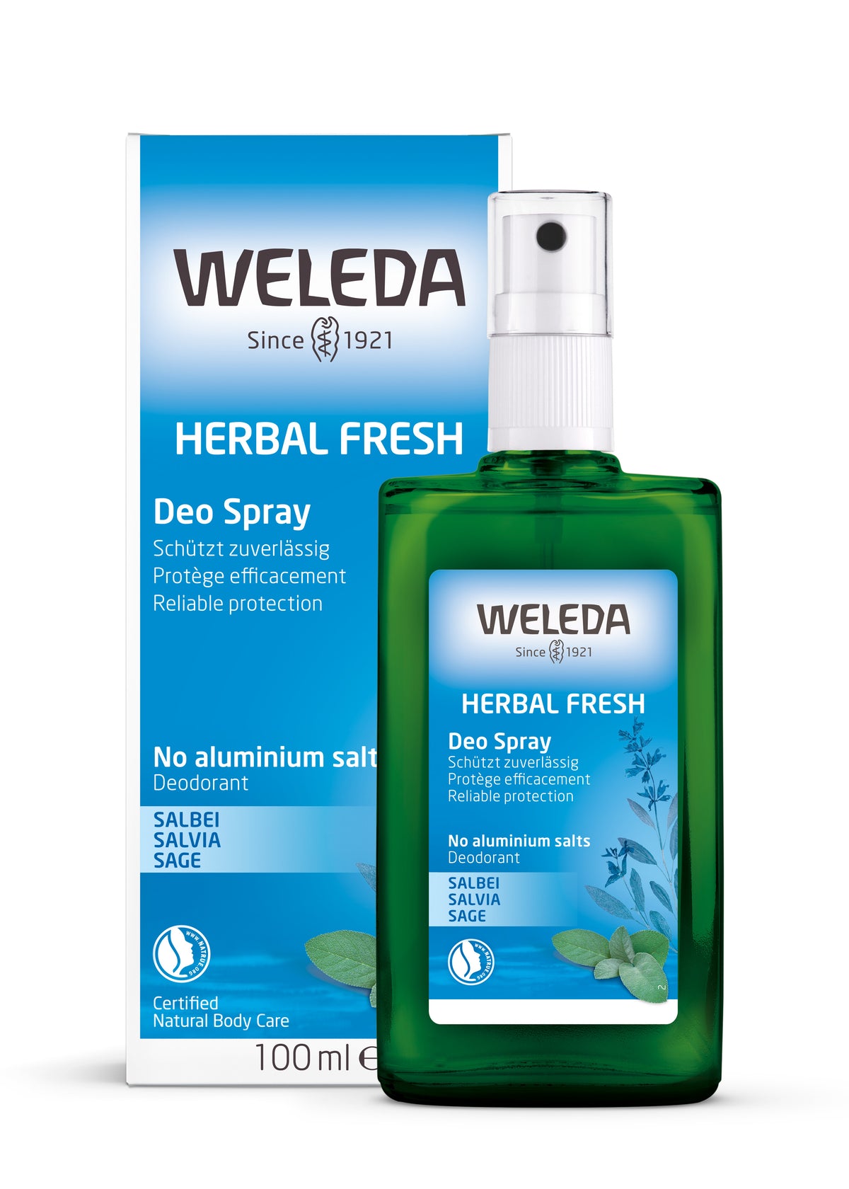 Weleda Herbal Fresh Deo Spray Deodorant Sage 100ml