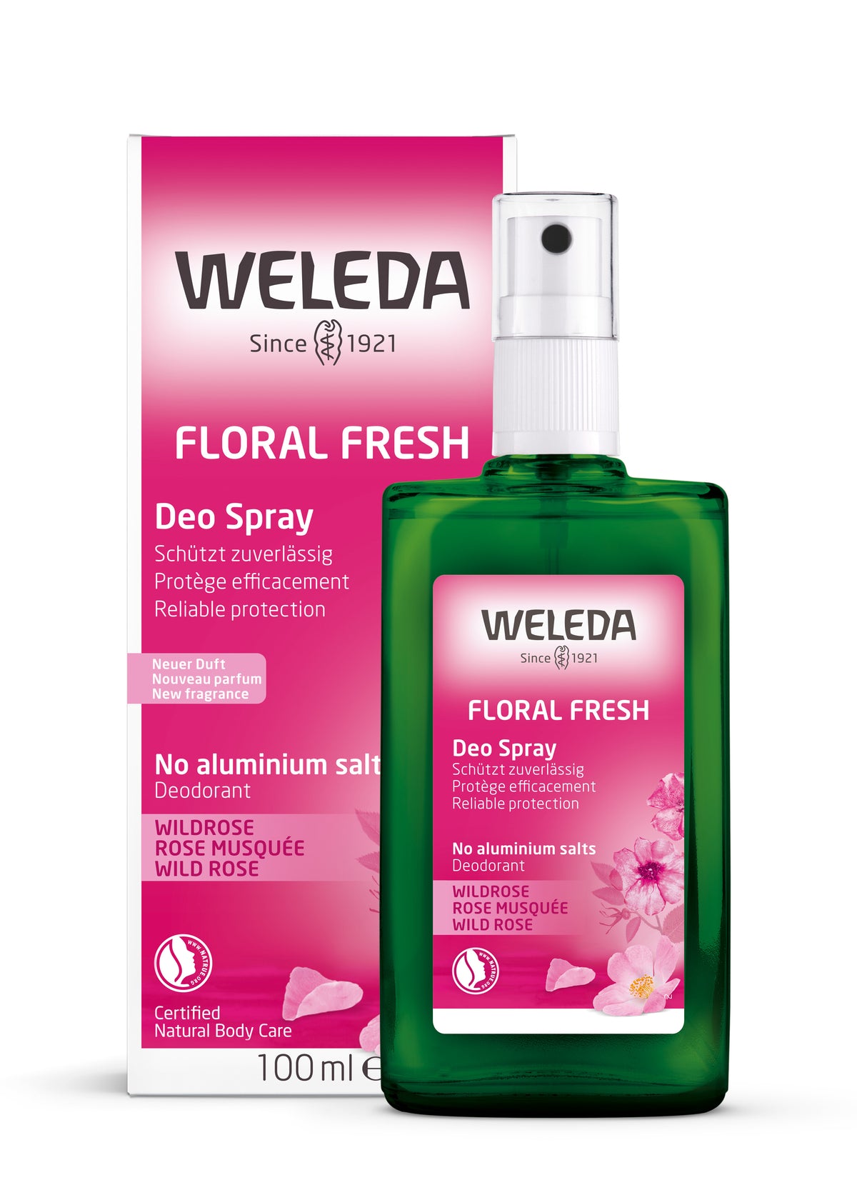 Weleda Floral Fresh Deo Spray Deodorant Wild Rose 100ml