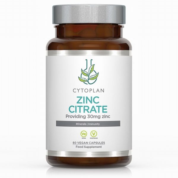 Cytoplan Zinc Citrate (30mg Zinc) (60 Capsules)