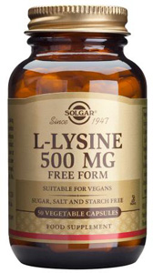 Solgar L-Lysine 500mg - 50 Veg Caps