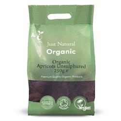 Just Natural Organic Unsulphured Apricots - 250g